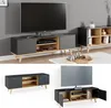 Meuble tv Vicco Nautica Anthracite 138x49cm, Model 36740 Voir les images du produit 2