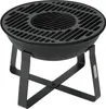 Gusseiserne Holzfeuerschale mit Grillrost Ø 50 cm – 2-in-1 Produktbild-Vorschau 4