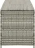 vidaXL Gartenbox Poly Rattan 200x50x60 cm Grau Voir les images du produit 4