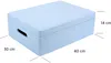 Creative Deco XL Blau Große Holzkiste Aufbewahrungsbox Produktbild-Vorschau 2