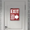 Exit this way out Metallschild XXL in 28x38 cm mit Pfeil Produktbild-Vorschau 6