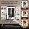 Zrcadlová skříňka do koupelny Puluomis, výsuvná, s Náhled obrázku produktu 3