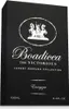 A black box for a perfume bottle with white text and graphics. Podgląd zdjęcia produktu