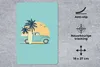 MuchoWow® Mauspad Mousepad Auto - Sonne - Surfbrett - Palme Produktbild-Vorschau 2