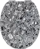 'aquaSu® WC-Sitz mit Motiv Doodle | Holzkern Produktbild-Vorschau 6
