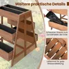 COSTWAY aiuola verticale a 3 livelli, aiuola con 6 cassette Anteprima dell’immagine prodotto 7