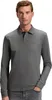 Boss Orange grau Polo Langarm Slim Fit Baumwolle Produktbild-Vorschau 5