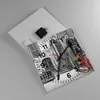Wanduhr - Quadrat - Glasuhr - Rot Fahrrad Allee - 30x30cm - Produktbild-Vorschau 2