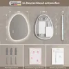 S'AFIELINA 75×55 cm Specchio asimmetrico LED - Specchio da Anteprima dell’immagine prodotto 8