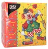 100 Servietten, 3-lagig 1/4-Falz 33 cm x 33 cm "Clown" Produktbild-Vorschau 2