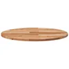 vidaXL Plateau de table Rond Ø70x2 cm Bois massif Acacia Voir les images du produit 4