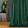 Samtvorhang mit Ösen 250x140cm grün Ringe Samt fertig dick Produktbild-Vorschau 5