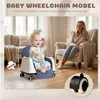 Hochstuhl Baby 2 in 1 mit Rollen, Höhenverstellbar Produktbild-Vorschau 4