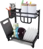 Verk 07127 Organizzatore da cucina con gocciolatoio nero Anteprima dell’immagine prodotto 13