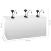 vidaXL Saucen-Spender Edelstahl 3 x 3,5 L Produktbild-Vorschau 7