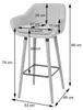 2er-Set Barhocker Malmö T381, Barstuhl Tresenhocker  Produktbild-Vorschau 7