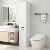 Armoire de salle de bain Bar 2 portes Blanc Étagères hautes Voir les images du produit 8