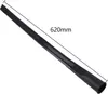 A black vacuum cleaner extension tube is shown against a white background with a measurement overlay. Voir les images du produit