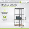 Juskys Eckregal Corner Easy 160 x 75 x 40-75 cm - max. 320 Produktbild-Vorschau 2