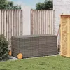 vidaXL Coffre de jardin à roulettes Gris 283L Poly rotin Voir les images du produit 3
