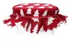 10x Stoffdeckchen Tannenbaum rot + Gummi + Schnur Produktbild-Vorschau 2
