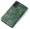 A green flip-style phone case is shown against a white background. Produktbild-Vorschau
