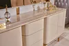 Esszimmer Komplett Tisch 4 Stühle Anrichte Spiegel Set 7tlg Produktbild-Vorschau 8
