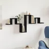 vidaXL Półka ścienna, czarna, imitacja dębu, 104,5 x 43 x Podgląd zdjęcia produktu 2