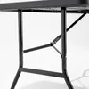 Table de réception pliante noire 200 cm 10 places - Oviala Voir les images du produit 3