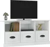 vidaXL TV skříňka vysoký lesk bílá 100x35x50 cm Dřevěný Náhled obrázku produktu 3