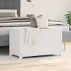 vidaXL Truhlica biela 80x40x45,5 cm Masívne borovicové Náhľad obrázku produktu 3