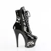 MOON-1020SK Damen Booties von Pleaser, Schwarz Glanz , EU Produktbild-Vorschau 5