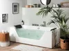 BELIANI Whirlpool-Badewanne Weiß 150 x 71 cm Sanitäracryl Produktbild-Vorschau 2