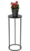 DanDiBo Sgabello per fiori in metallo nero rotondo da 60 cm Anteprima dell’immagine prodotto 4