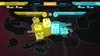 A screenshot from a strategy game, likely Risk, showing a map of Europe with game elements like tanks, dice, and text overlays indicating player names, game actions, and territory status. Produktbild-Vorschau