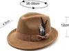Fedora-Hut für Herren, mit Feder- und Schleifendekor, Produktbild-Vorschau 6