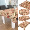 Tischdecke Wachstuch Blumen Braun Robust Wasserabweisend Produktbild-Vorschau 6