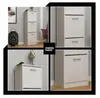 Schuhschrank - Schuhschrank Schmal - mit 3 Klappen - Weiß - Produktbild-Vorschau 8