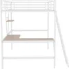 Hochbett mit Rausfallschutz, Lattenrost und Schreibtischh, Produktbild-Vorschau 8