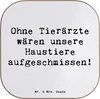 Mr. & Mrs. Panda Tischschoner Spruch Tierarzt Helden - Weiß Produktbild-Vorschau 1