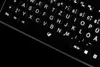 Deutsche Tastatur (QWERTZ) mit großen Buchstaben, weißer Produktbild-Vorschau 5