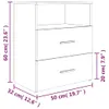 vidaXL Nachttisch Grau Sonoma 50x32x60 cm -  Nachttische Produktbild-Vorschau 9