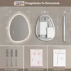 S'AFIELINA specchio da bagno con illuminazione 75×55cm Anteprima dell’immagine prodotto 4