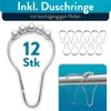 Karnisz prysznicowy BENKSTEIN - 125-220 cm - stal Podgląd zdjęcia produktu 2