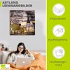 ARTland Leinwandbild Hattingen Skyline Abstrakte Collage II Produktbild-Vorschau 2