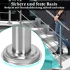 YZNAHRE Edelstahl Treppengeländer 160cm Handlauf Geländer Produktbild-Vorschau 8