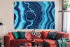 MuchoWow® Poster Achat - Neon - Blau - Edelstein 180x120 cm Produktbild-Vorschau 2