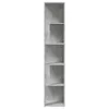 vidaXL Étagère d'angle gris béton 33x33x164,5 cm Bois Voir les images du produit 4
