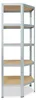 shelfplaza HOME 180x60x30 cm scaffale angolare in zincato Anteprima dell’immagine prodotto 4