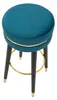 Mauro Ferretti Paris Barhocker Ø 35x74 cm petrol gold Produktbild-Vorschau 3